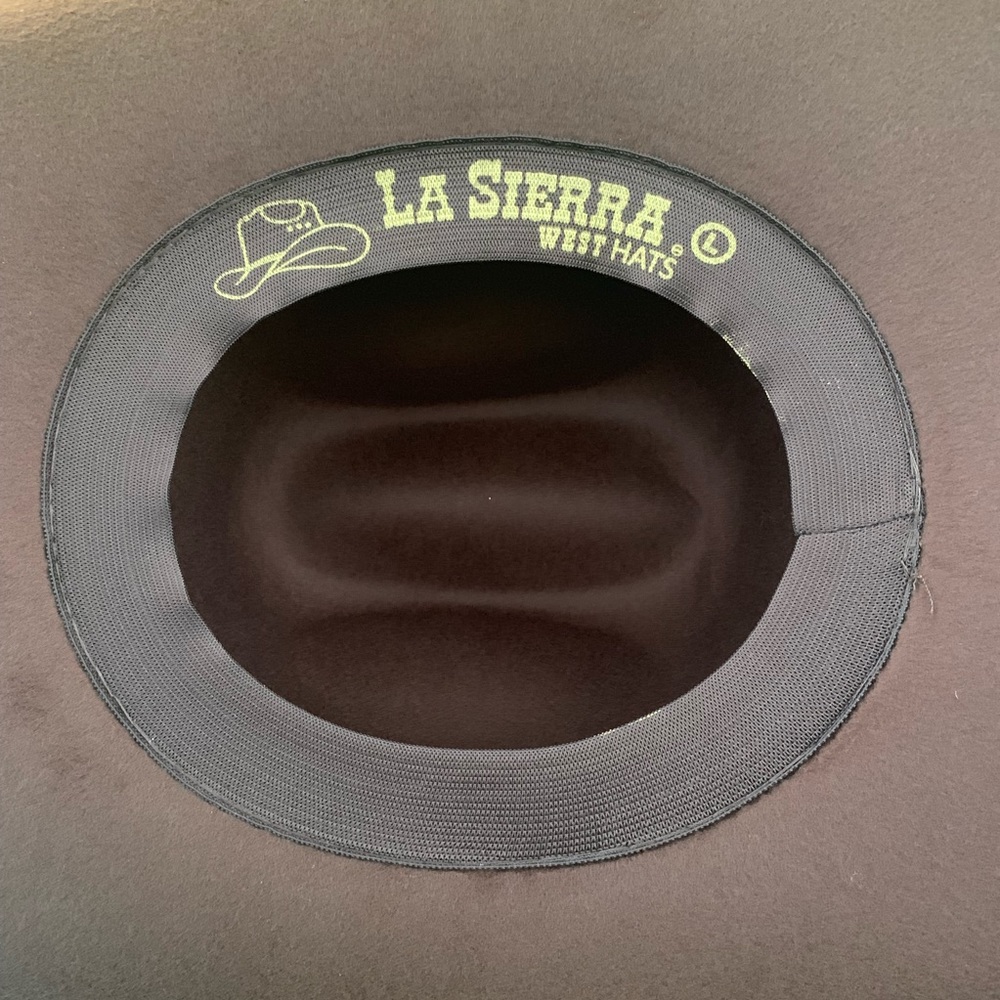 Men's Brown Faux Felt Cowboy Hat Tejana Sombrero - Picture 5 of 6